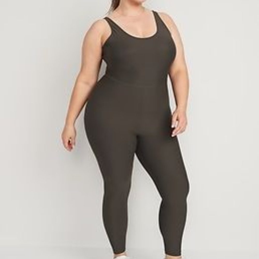 🌸 Old Navy | Dark Gray PowerSoft Sleeveless Bodysuit for Women